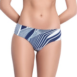 SOPHIE classic panty, printed bikini bottom by ALMA swimwear – front view 2