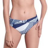 SOPHIE knotted belt panty, printed bikini bottom by ALMA swimwear  – front view 2