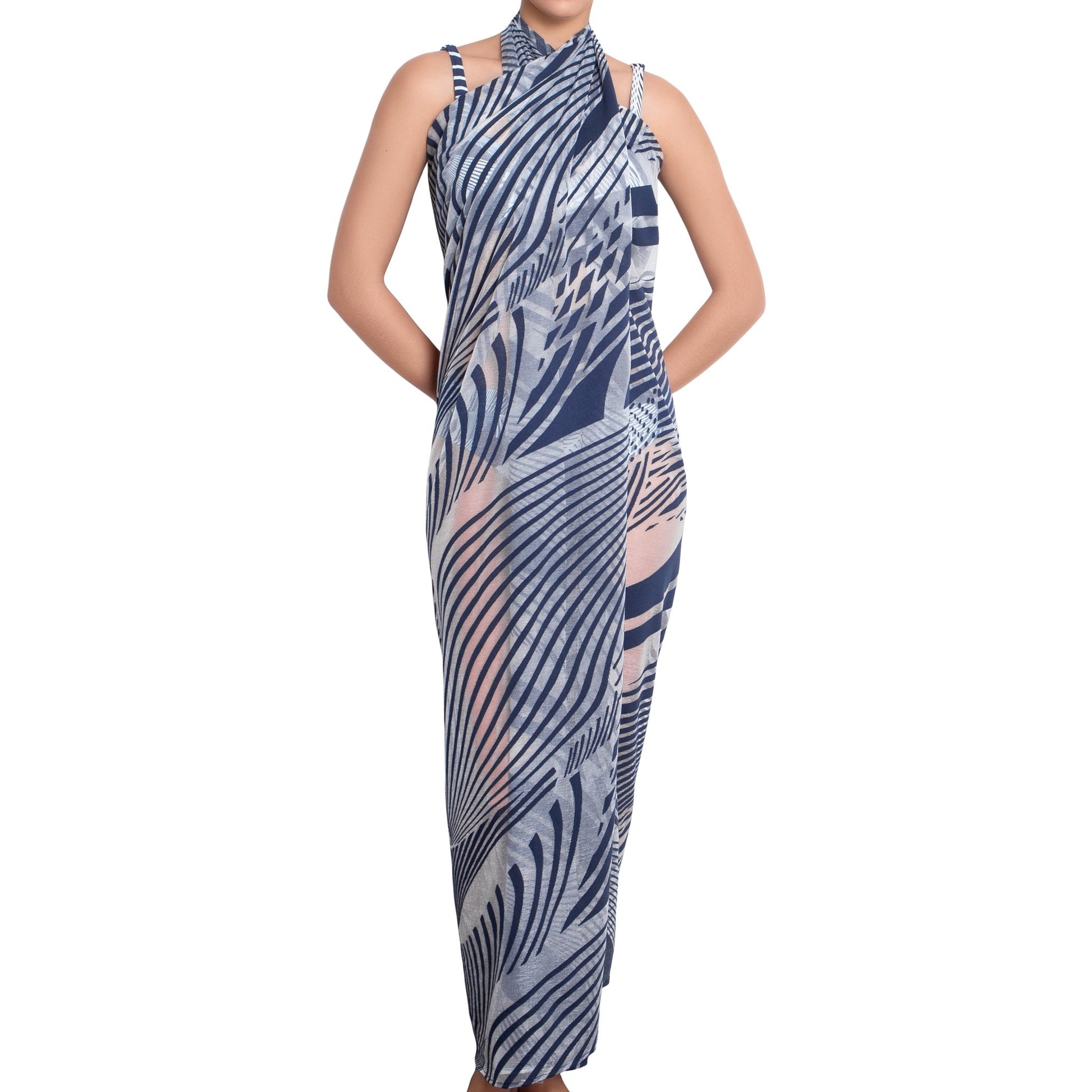 SOPHIE printed pareo, cover up by ALMA swimwear – front view 2